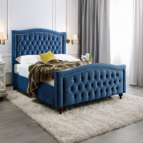 Beaumont Luxury Buttoned Bed with Studded Detail