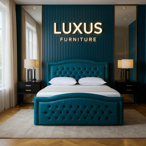 Beaumont Luxury Buttoned Bed with Studded Detail