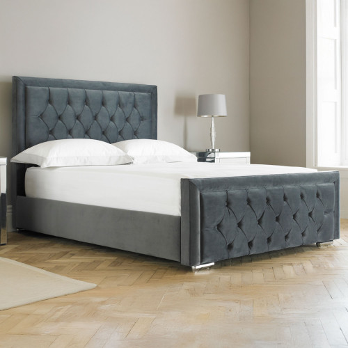 Hollston Chesterfield Panel Upholstered Bed Frame