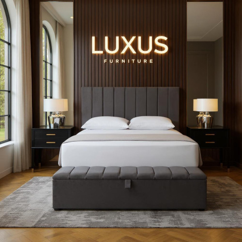 Ashcombe Divan Bed Set With 54" High Vertical Panel Headboard