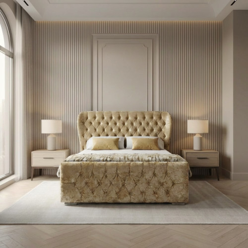 The Devonshire Velvet Bed