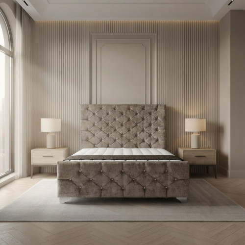 The Aldridge Fabric Frame Bed