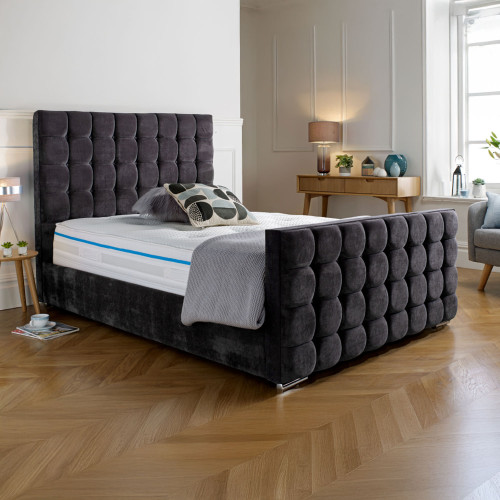 Averley Modern Panelled Upholstered Bed Frame