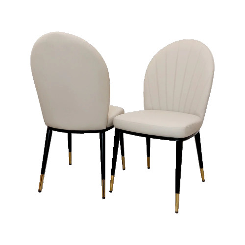 Cleo Leather Dining Chair – Soft Curves, Lasting Elegance